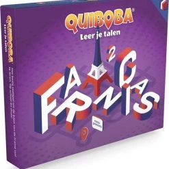 QUIBOBA Frans Taalspel (spel #2) - Spelenderwijs De Basiskennis Van De Franse Taal Leren Inclusief Woordkaarten En Podcast