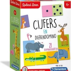 Clementoni Spelend Leren Dierendomino Educatief Spel -educational games Winkel 550x597