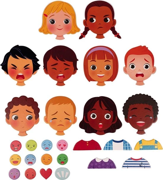 Janod Spel - Magnetische Emoties 7 Janod Spel - Magnetische Emoties - Afbeelding 7