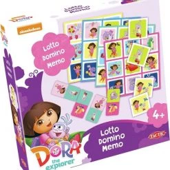 Tactic 3-in-1 Spellen (memo, Lotto, Domino) Dora