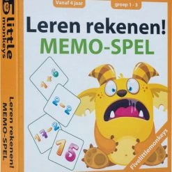 Fivelittlemonkeys Leren Rekenen! Memo-spel - Educatief Spel - Kaartspel - Vanaf 4 Jaar - 2 Tot 4 Spelers - Rekenen - Optellen En Aftrekken - Educatief Speelgoed - Leren Rekenen - Sommen - Sinterklaas - Schoencadeau - Cadeau - Sint - 5 December