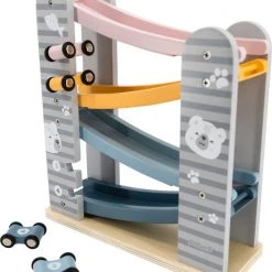 PolarB - Houten Autobaan - 4 Autootjes - Houten Speelgoed Vanaf 18+ Maanden -educational games Winkel 550x629 2