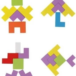 IsoTrade Tetris Legpuzzel Van Hout | Educatief | -educational games Winkel 550x634 4