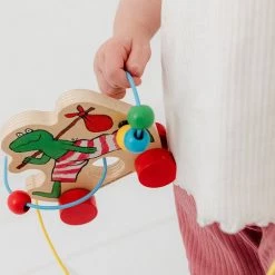 Bambolino Toys - Kikker Houten Trekfiguur - Educatief Speelgoed - Goed Voor De Motoriek -educational games Winkel 550x654 1