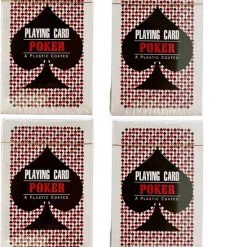 ESTARK Luxe Speelkaarten - 4 Sets - Plastic Coating - Poker Kaarten - Kaartspel - Spelkaarten - Spel Kaart - 4 X 56 - Gezelschapsspel - Spelen - Playing Cards - Cijfer In Alle 4 De Hoeken - 4 STUKS -educational games Winkel 550x658 4