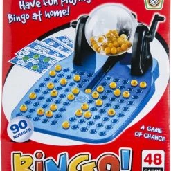Venjoy Bingospel Blauw Klein - 22 Cm - Bingo Molen - Inclusief Kaarten Bingoballen