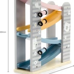 PolarB - Houten Autobaan - 4 Autootjes - Houten Speelgoed Vanaf 18+ Maanden -educational games Winkel 550x668 3