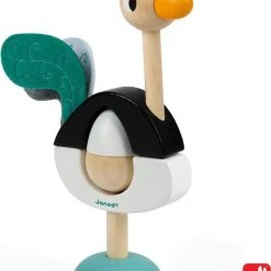 Janod Zigolos - Stapeltoren Struisvogel -educational games Winkel 550x677 2