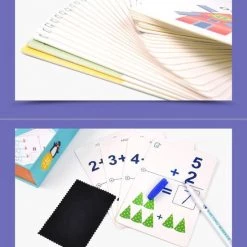 MiDeer Ik Leer Schrijven Woorden & Rekenen (2 Separate Sets) - Engelse Woorden Leren - Herbruikbare Pennen En Kaarten - 2 Verschillende Sets Pennen En Kaarten - Flash Card Voor Vroeg Onderwijs: Ik Leer Engelse Woordjes & Ik Leer Rekenen -educational games Winkel 550x689 3