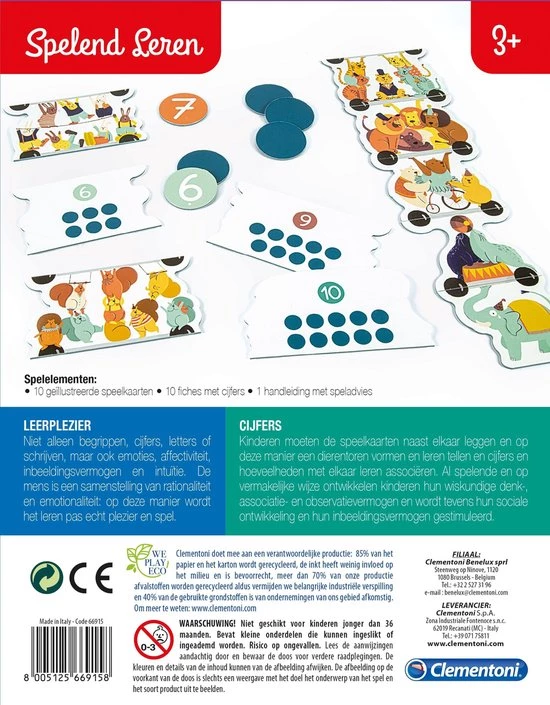 Clementoni Spelend Leren Getallenspel Educatief Spel 1 Clementoni Spelend Leren Getallenspel Educatief Spel