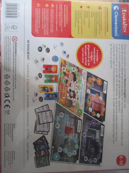 Clementoni Klassieke Educatieve Spellen - Mystery English, Educatief Spel, 5-10 Jaar - 56047 2 Clementoni Klassieke Educatieve Spellen - Mystery English, Educatief Spel, 5-10 Jaar - 56047 - Afbeelding 2