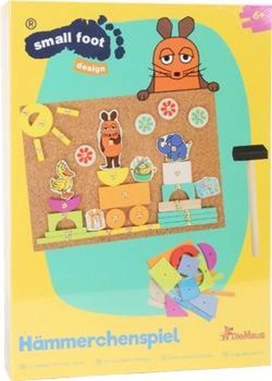Small Foot Company The Mouse - Corkboard Hammer Game "Die Maus" 2 Small Foot Company The Mouse - Corkboard Hammer Game "Die Maus" - Afbeelding 2