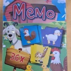 Merkloos Dieren Memo Spel 11,5x18x3,5cm