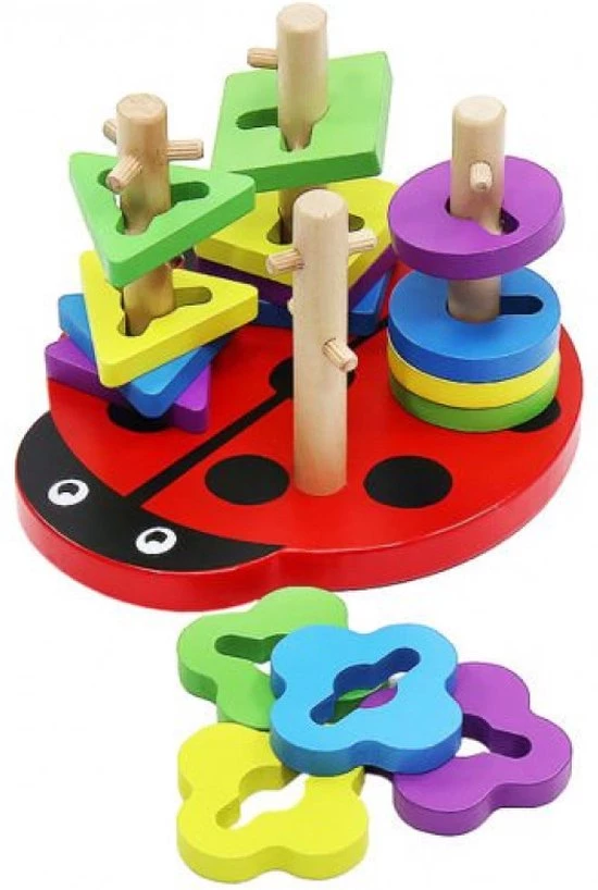 Iso Trade Educatief Houten Puzzel Lieveheerbeestje Voor Peuter En Kleuter Voor Het Stimuleren Van De Verbeelding En Plezier. Sinterklaas Schoencadeau. 3 Iso Trade Educatief Houten Puzzel Lieveheerbeestje Voor Peuter En Kleuter Voor Het Stimuleren Van De Verbeelding En Plezier. Sinterklaas Schoencadeau. - Afbeelding 3
